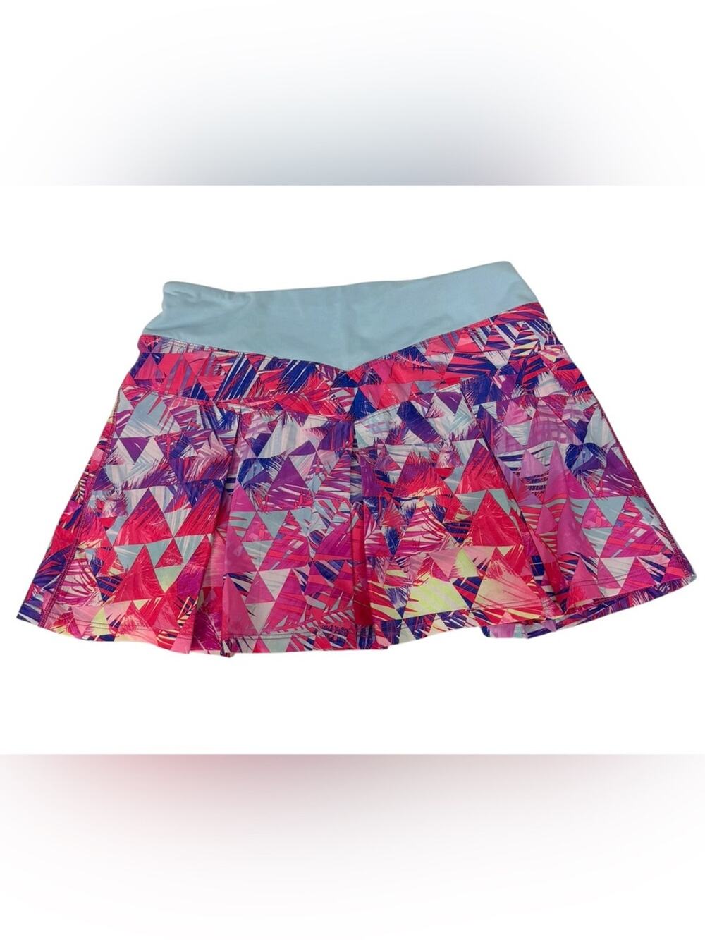 Ivivva Geometric Palm Leaf Print Multicolor Skirt/Skort Size 14